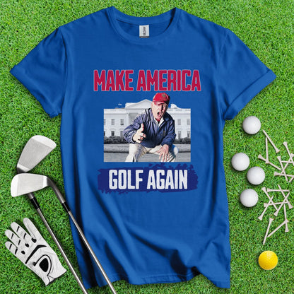 Make America Golf Again Trump T - Shirt - TeeHee Golf Gear