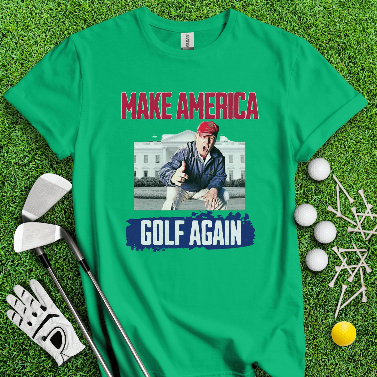 Make America Golf Again Trump T - Shirt - TeeHee Golf Gear