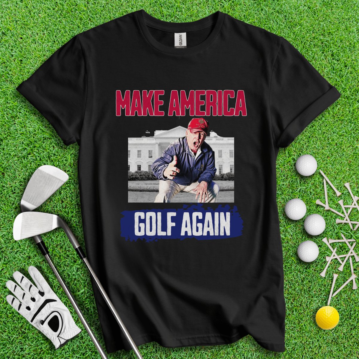 Make America Golf Again Trump T - Shirt - TeeHee Golf Gear