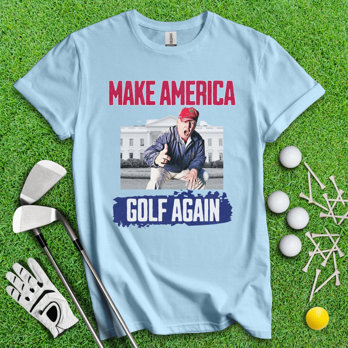 Make America Golf Again Trump T - Shirt - TeeHee Golf Gear