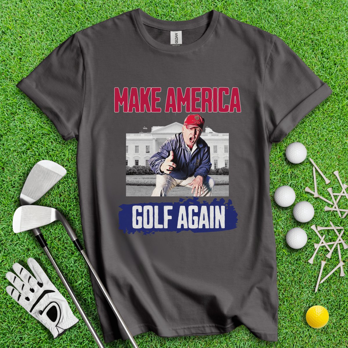 Make America Golf Again Trump T - Shirt - TeeHee Golf Gear