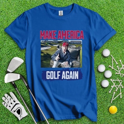 Make America Golf Again Trump T - Shirt - TeeHee Golf Gear