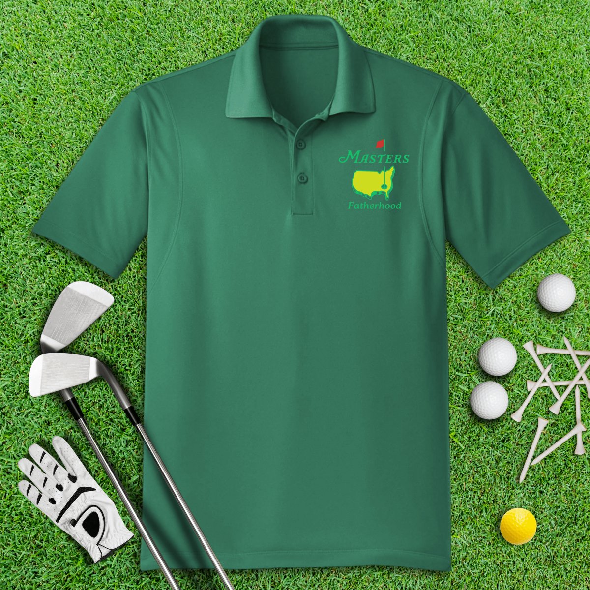 Master of Fatherhood Sport Polo Shirt - TeeHee Golf Gear