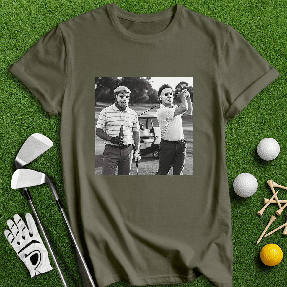 Michael Myer Jason Voorhees Golf T-shirt - TeeHee Golf Gear