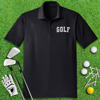 Minimalist Golf Text Polo Shirt - TeeHee Golf Gear