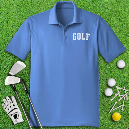 Minimalist Golf Text Polo Shirt - TeeHee Golf Gear