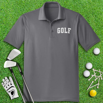 Minimalist Golf Text Polo Shirt - TeeHee Golf Gear