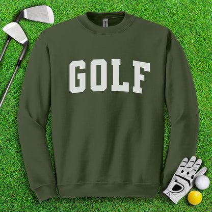 Minimalistic Golf Text Crewneck - TeeHee Golf Gear