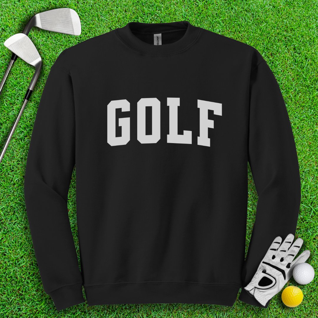 Minimalistic Golf Text Crewneck - TeeHee Golf Gear