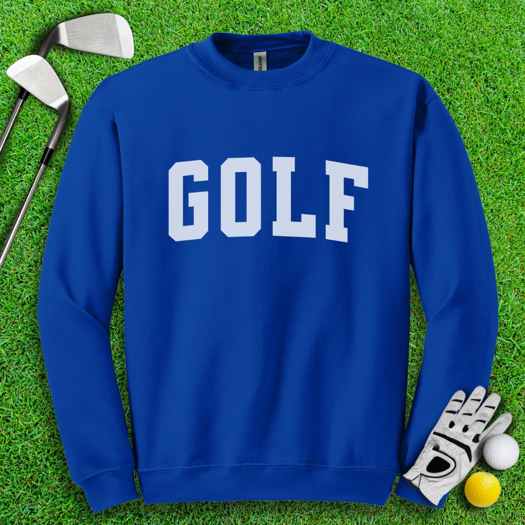 Minimalistic Golf Text Crewneck - TeeHee Golf Gear