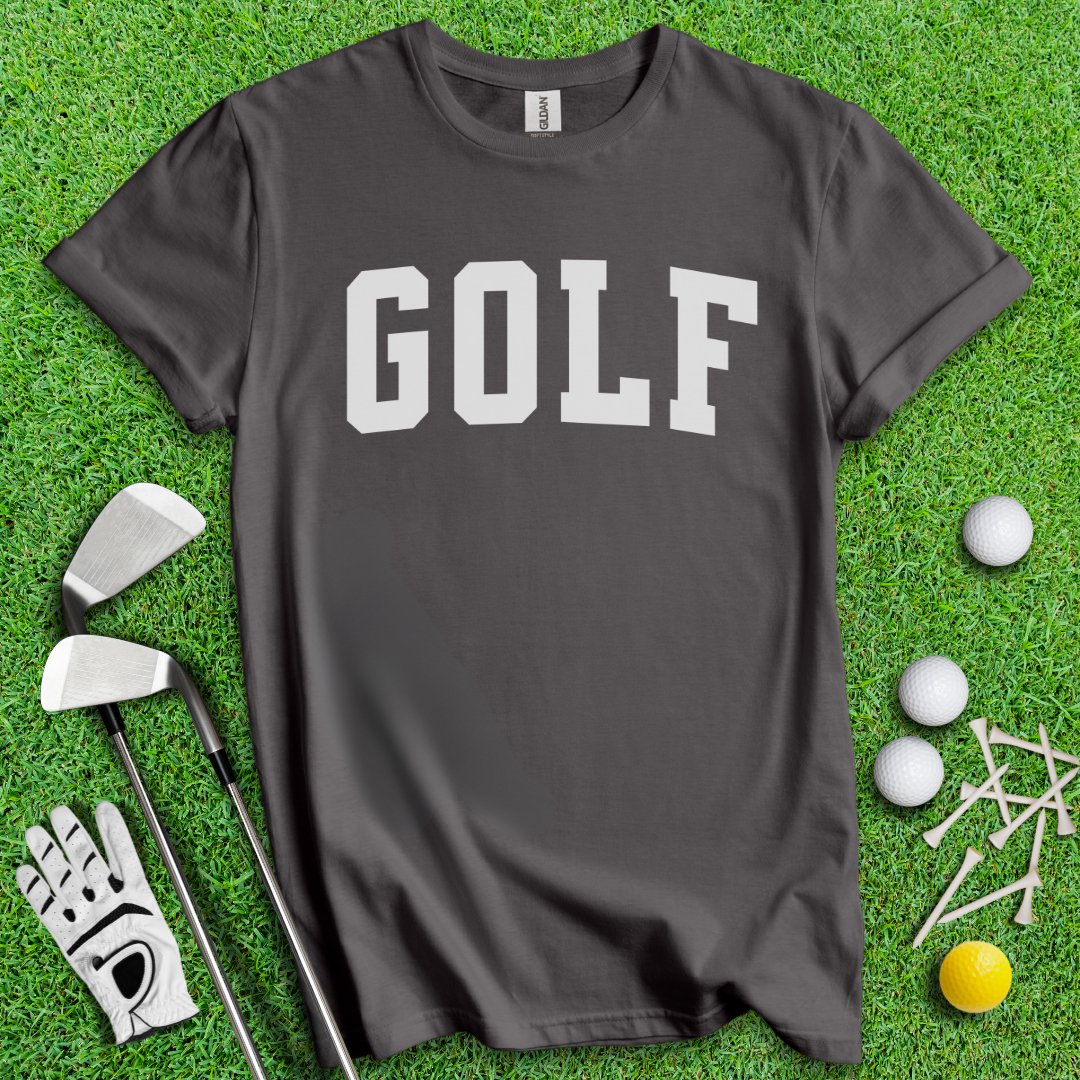 Minimalistic Golf Text T-Shirt - TeeHee Golf Gear