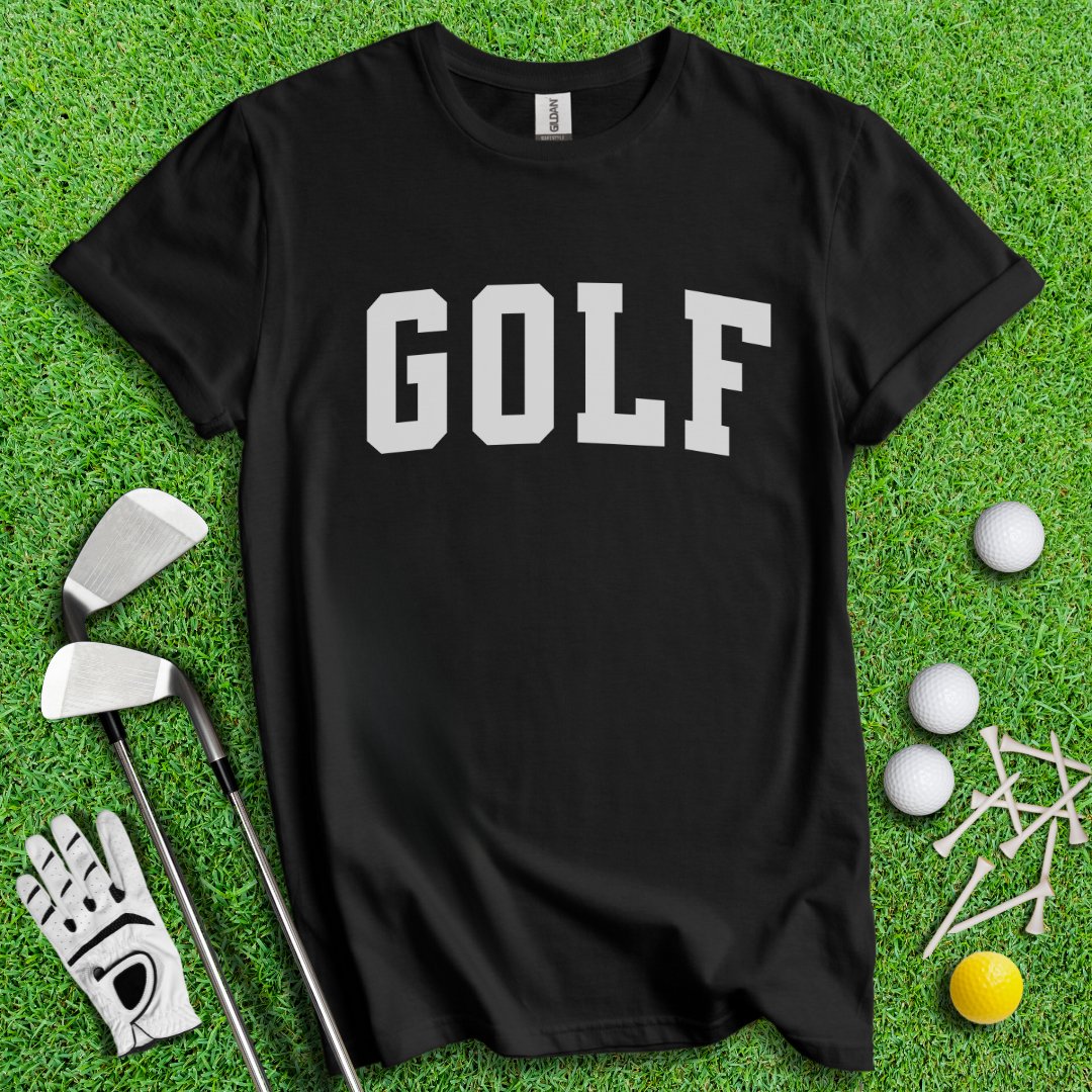 Minimalistic Golf Text T-Shirt - TeeHee Golf Gear