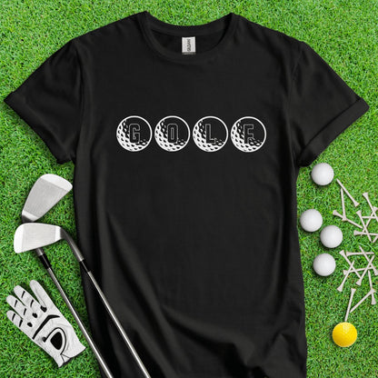 Minimalistic Golf Text T - Shirt - TeeHee Golf Gear