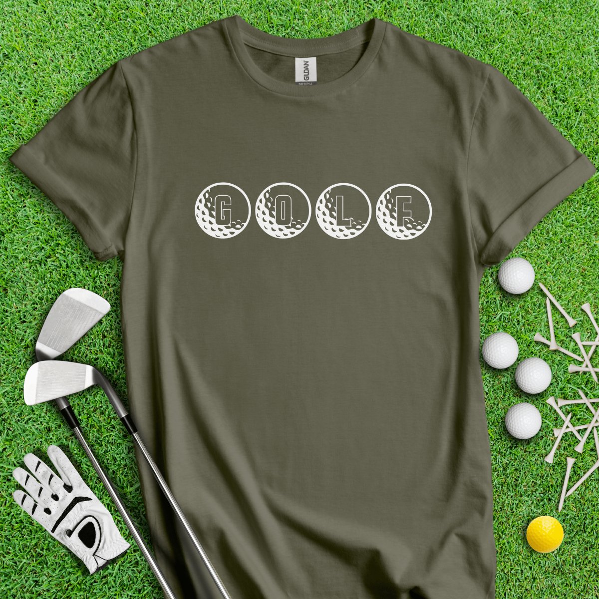 Minimalistic Golf Text T - Shirt - TeeHee Golf Gear