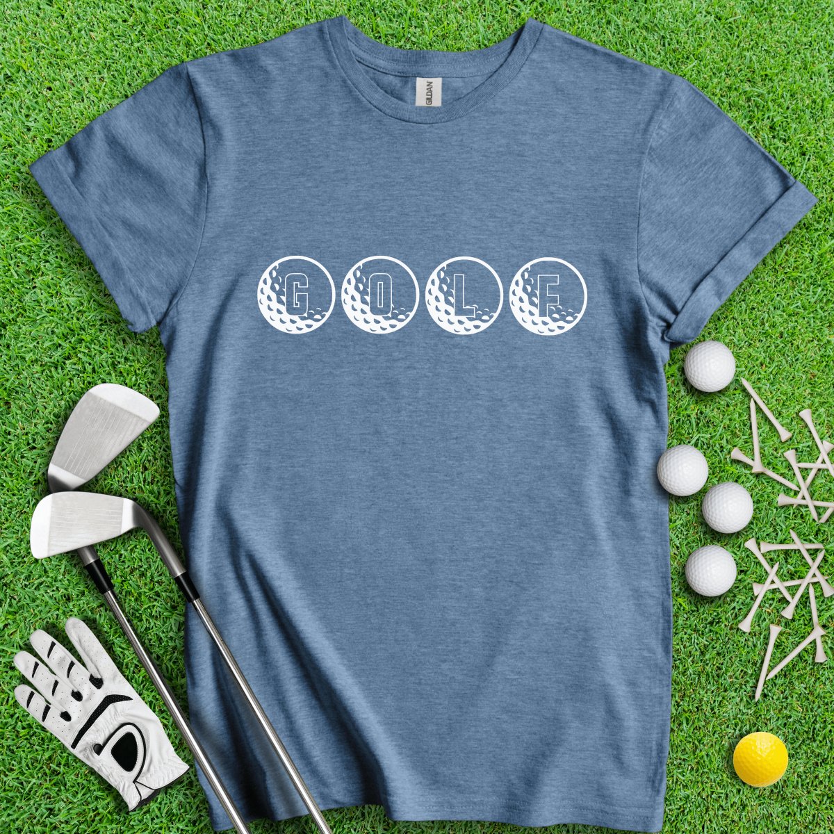 Minimalistic Golf Text T - Shirt - TeeHee Golf Gear