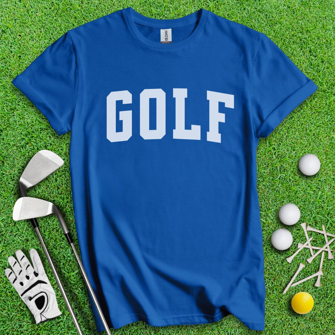 Minimalistic Golf Text T-Shirt - TeeHee Golf Gear