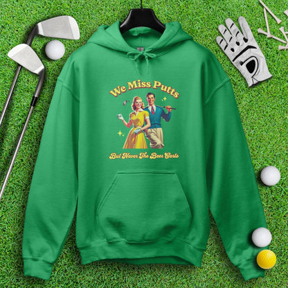 Miss Putts But Not Beer Carts Hoodie - TeeHee Golf Gear