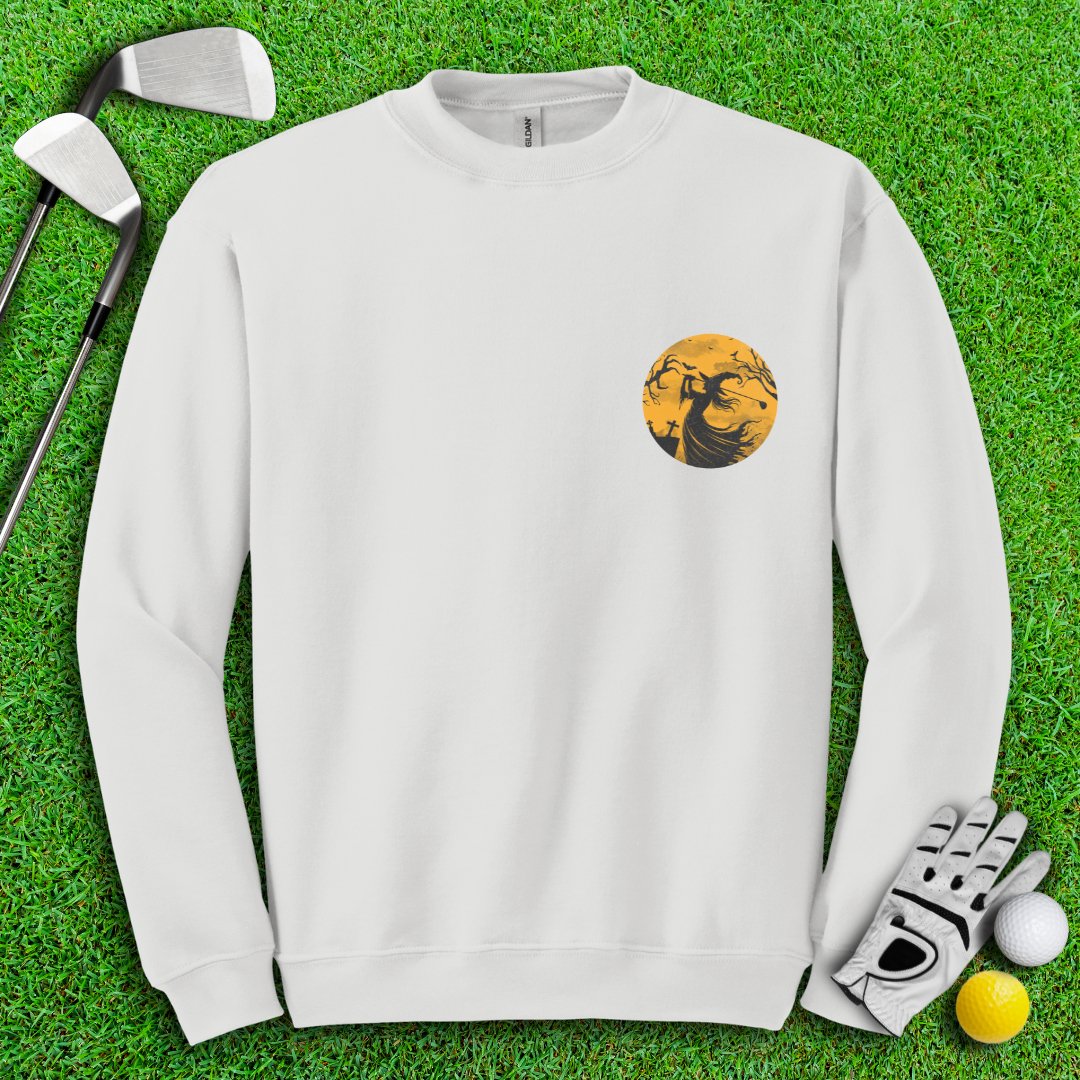 Moonlight Golfing Witch Crewneck - TeeHee Golf Gear