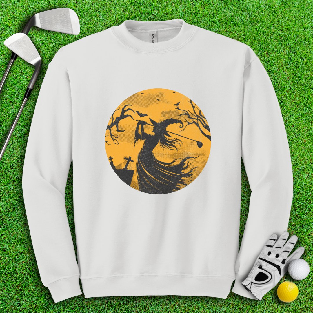 Moonlight Golfing Witch Crewneck - TeeHee Golf Gear