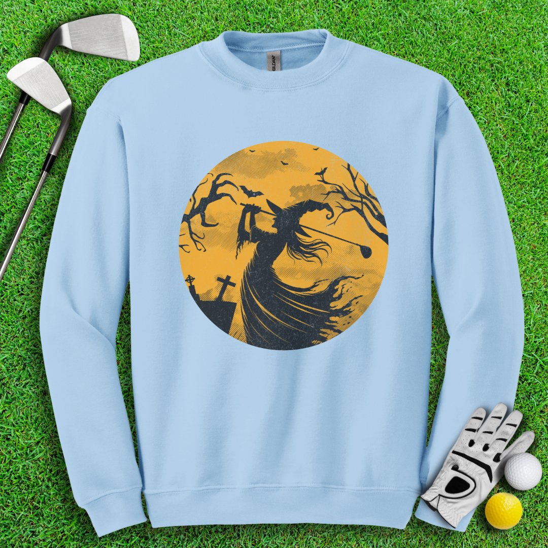 Moonlight Golfing Witch Crewneck - TeeHee Golf Gear