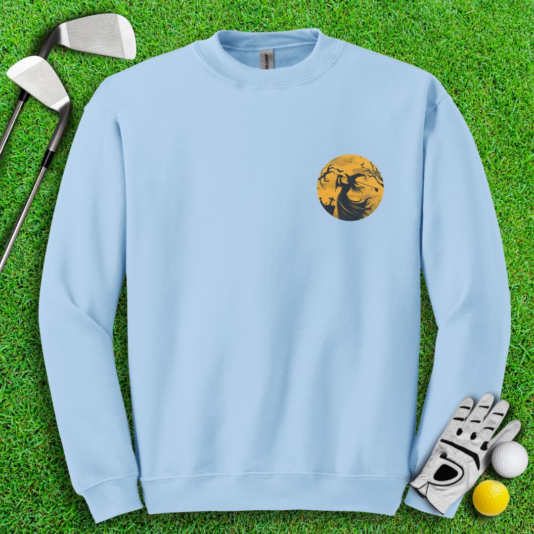 Moonlight Golfing Witch Crewneck - TeeHee Golf Gear