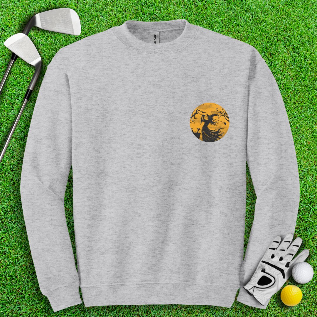 Moonlight Golfing Witch Crewneck - TeeHee Golf Gear