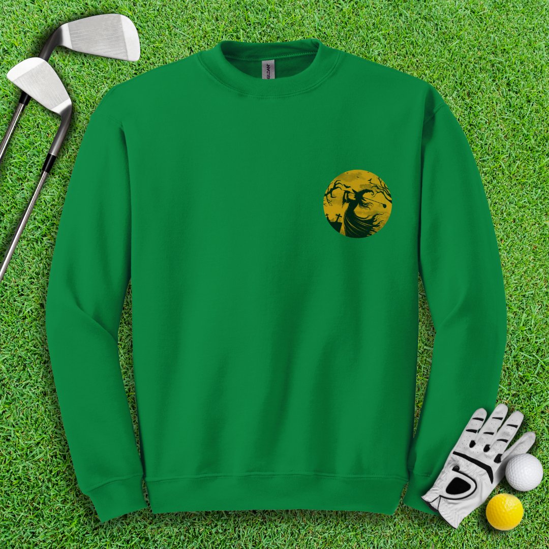 Moonlight Golfing Witch Crewneck - TeeHee Golf Gear