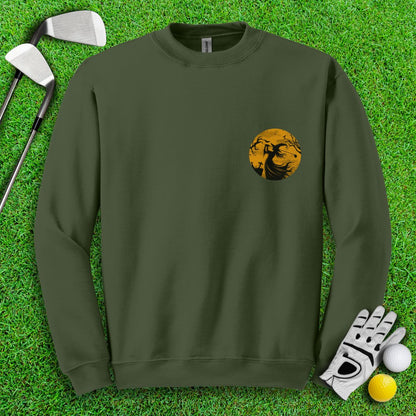 Moonlight Golfing Witch Crewneck - TeeHee Golf Gear