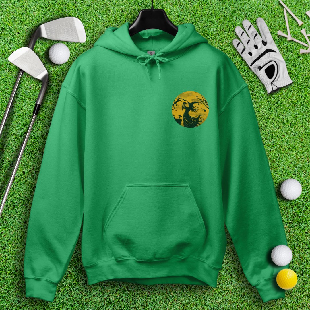 Moonlight Golfing Witch Hoodie - TeeHee Golf Gear
