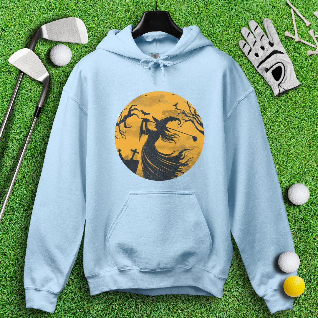 Moonlight Golfing Witch Hoodie - TeeHee Golf Gear