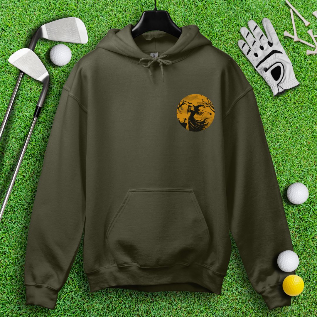 Moonlight Golfing Witch Hoodie - TeeHee Golf Gear