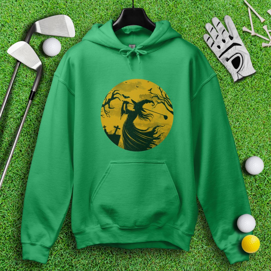 Moonlight Golfing Witch Hoodie - TeeHee Golf Gear