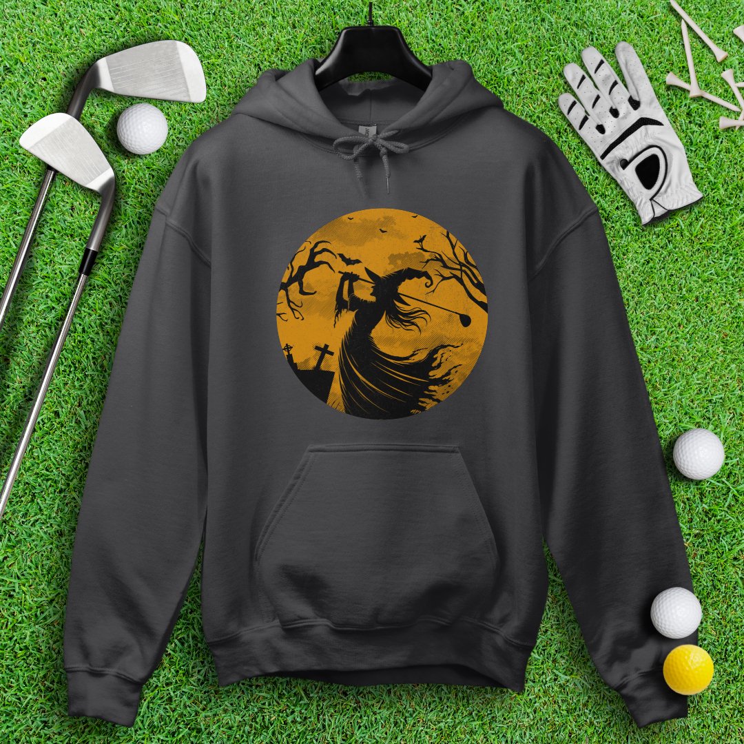 Moonlight Golfing Witch Hoodie - TeeHee Golf Gear