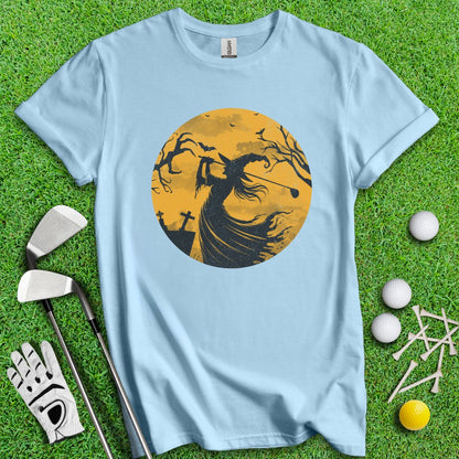 Moonlight Golfing Witch T-Shirt - TeeHee Golf Gear