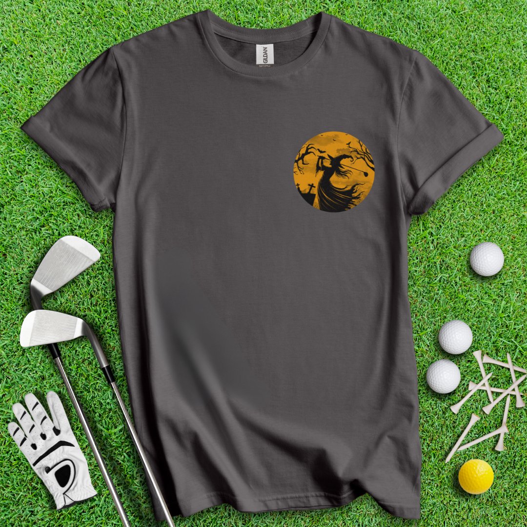 Moonlight Golfing Witch T-Shirt - TeeHee Golf Gear