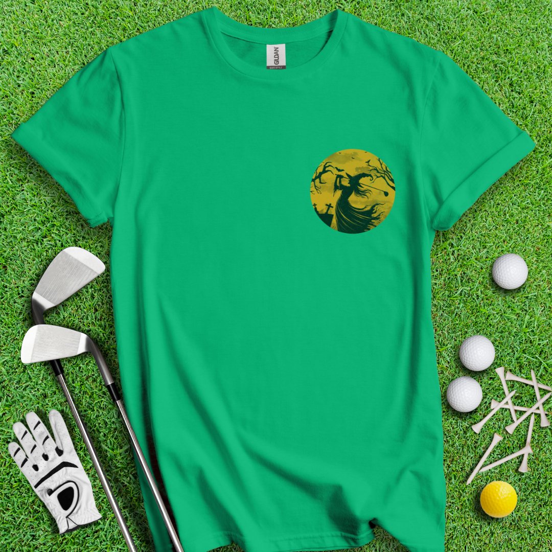 Moonlight Golfing Witch T-Shirt - TeeHee Golf Gear