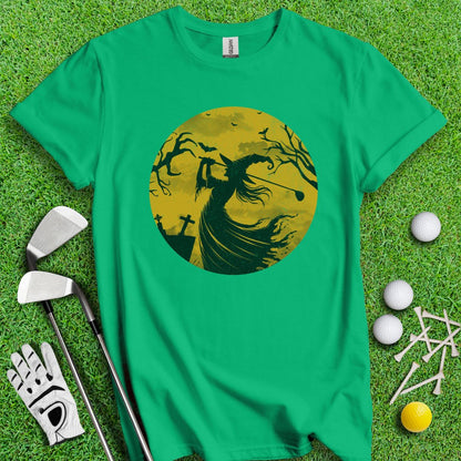 Moonlight Golfing Witch T-Shirt - TeeHee Golf Gear