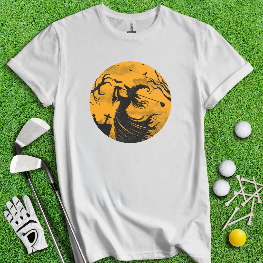 Moonlight Golfing Witch T-Shirt - TeeHee Golf Gear