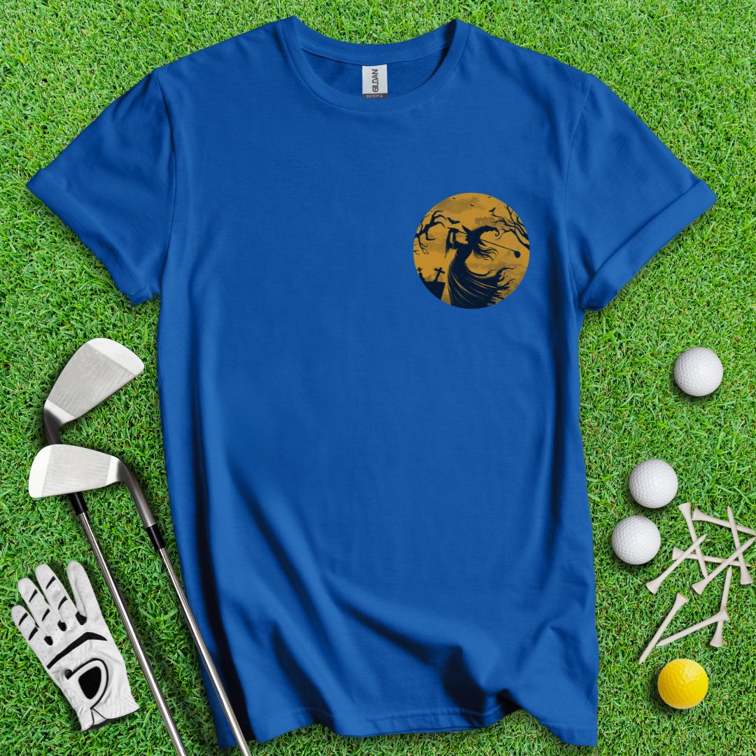 Moonlight Golfing Witch T-Shirt - TeeHee Golf Gear