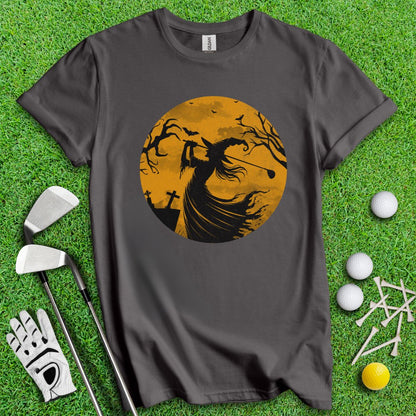 Moonlight Golfing Witch T-Shirt - TeeHee Golf Gear