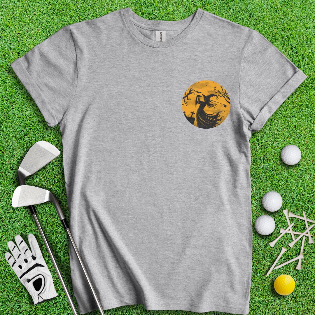 Moonlight Golfing Witch T-Shirt - TeeHee Golf Gear