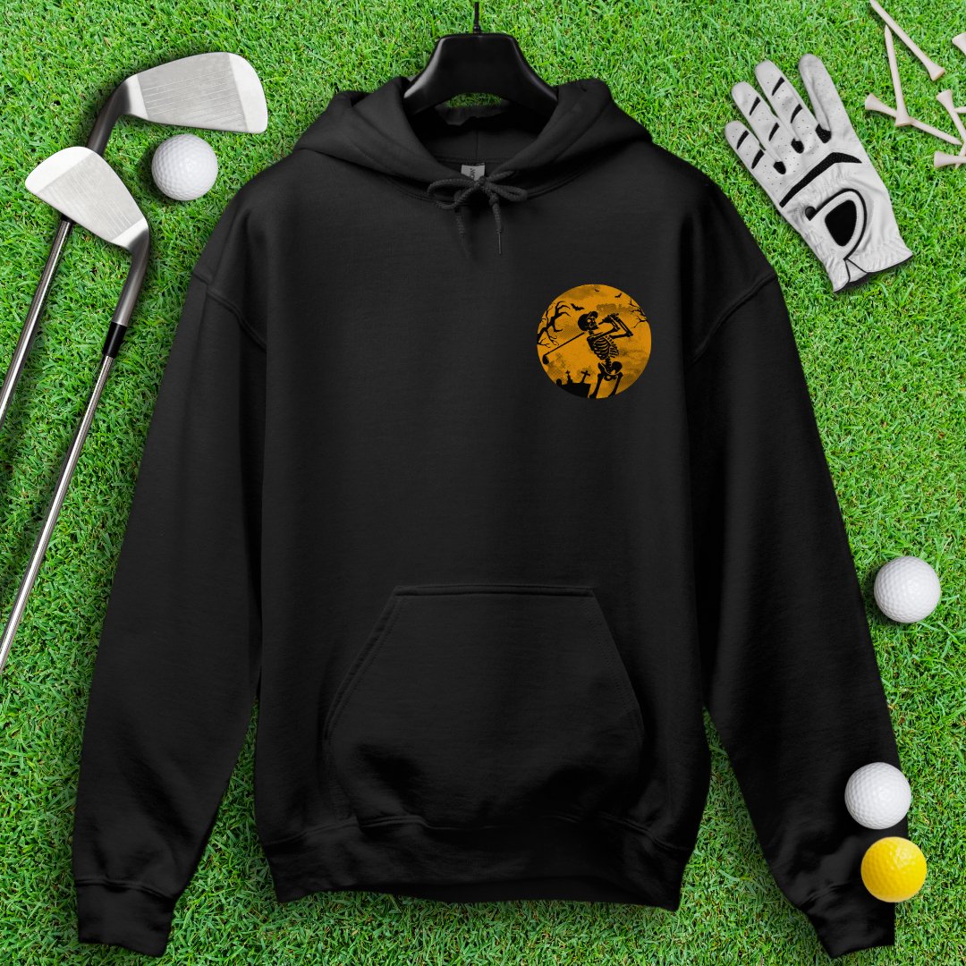 Moonlight Skeleton Golfer Hoodie - TeeHee Golf Gear