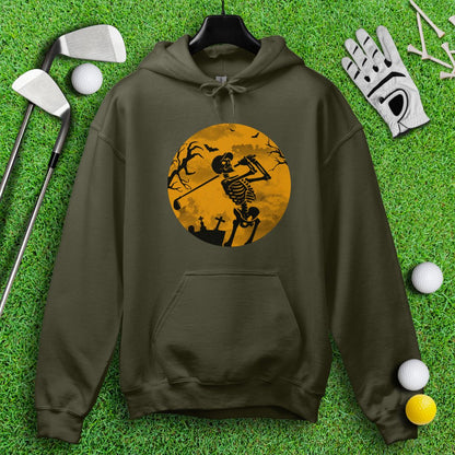 Moonlight Skeleton Golfer Hoodie - TeeHee Golf Gear
