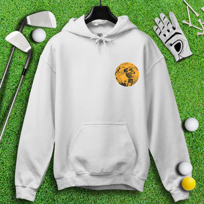 Moonlight Skeleton Golfer Hoodie - TeeHee Golf Gear