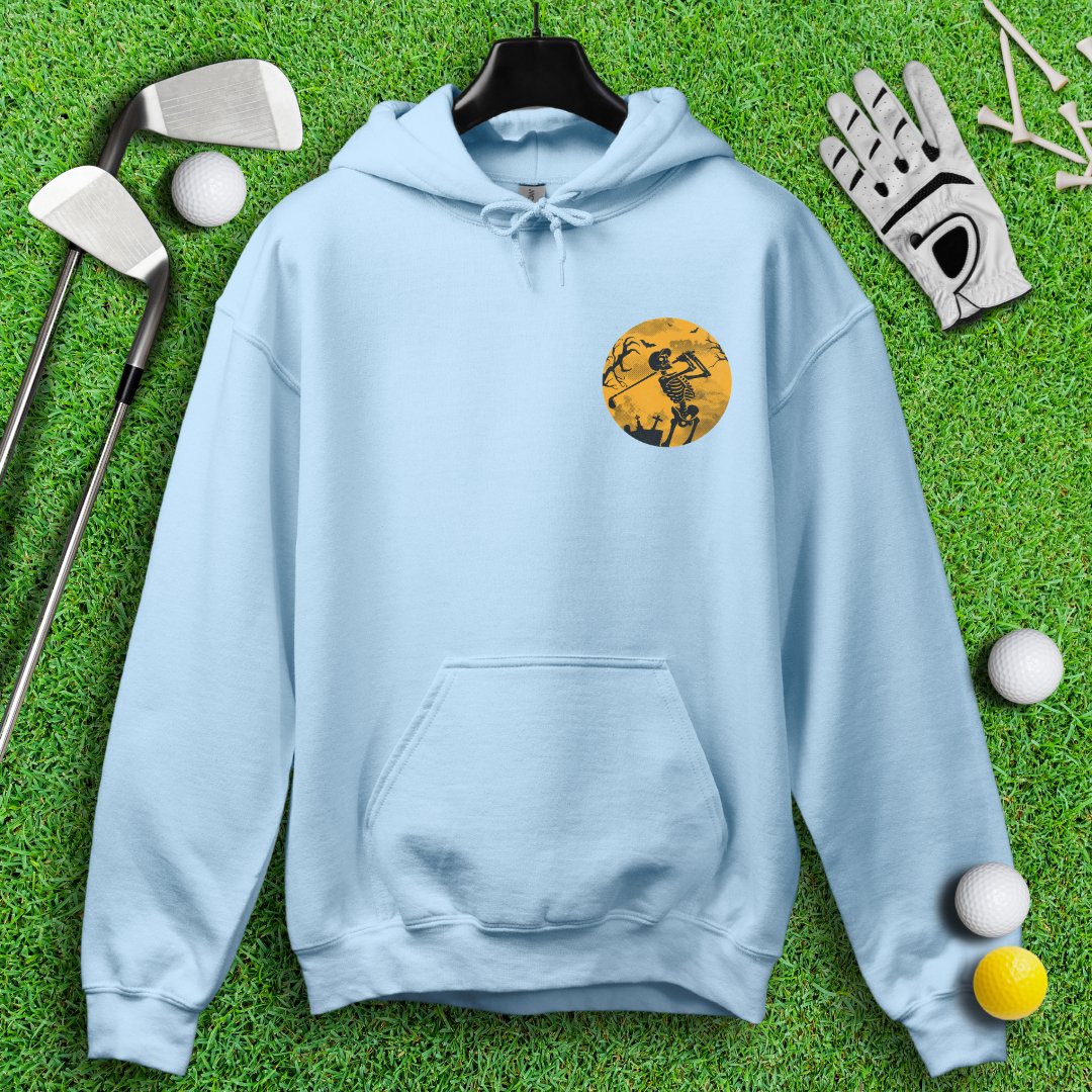 Moonlight Skeleton Golfer Hoodie - TeeHee Golf Gear