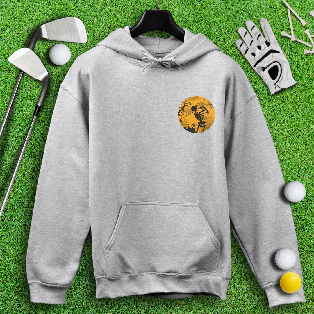 Moonlight Skeleton Golfer Hoodie - TeeHee Golf Gear