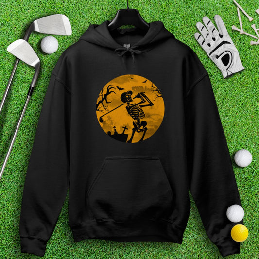 Moonlight Skeleton Golfer Hoodie - TeeHee Golf Gear