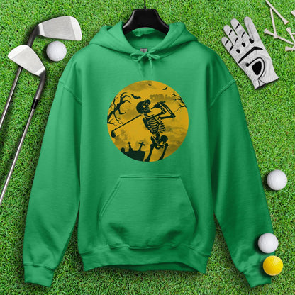 Moonlight Skeleton Golfer Hoodie - TeeHee Golf Gear