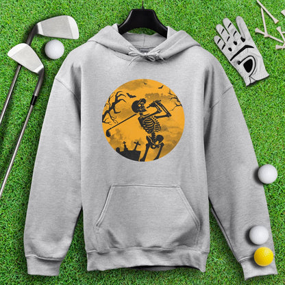 Moonlight Skeleton Golfer Hoodie - TeeHee Golf Gear