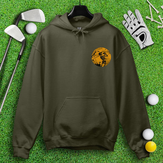 Moonlight Skeleton Golfer Hoodie - TeeHee Golf Gear